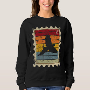 Camiseta Selo Postal Com Um Arara Papagaio Do Pôr do Sol