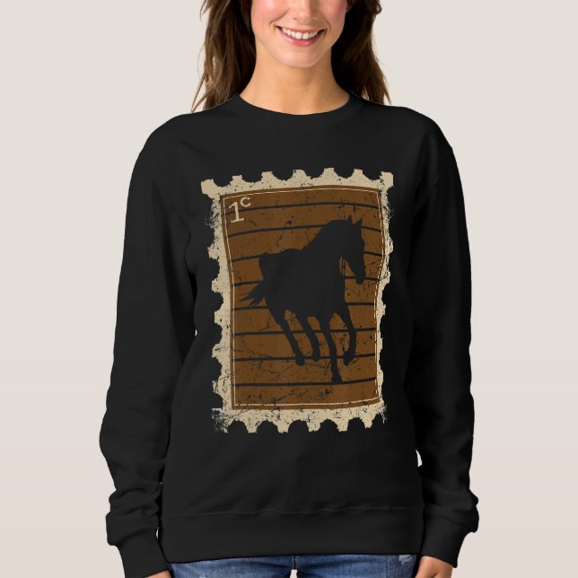 Camiseta Selo Postal Com Um Cavalo 3 (Frente)