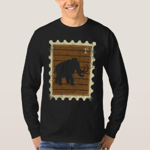 Camiseta Selo Postal Com Um Mamute