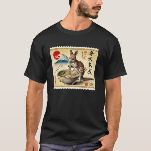 Camiseta Selo Postal do Pôr do Sol do Monte Fuji Japonês Ca