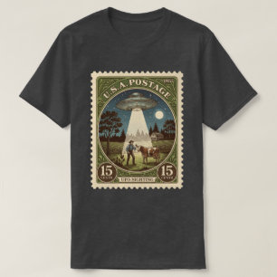 Camiseta Selo Postal Vintage OVNI