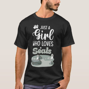 Camiseta Selos Apenas Uma Menina Que Ama Selos