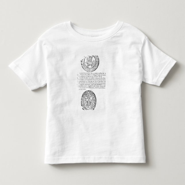 Camiseta Selos de Hugues Capet e de Robert II o falso (Frente)