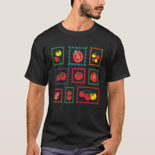 Camiseta Selos de Tomate Cultivo de Tomate Jardineiros Merc