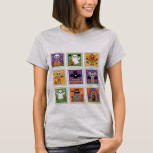 Camiseta Selos Retro de Halloween   Fofo Halloween Vintage 
