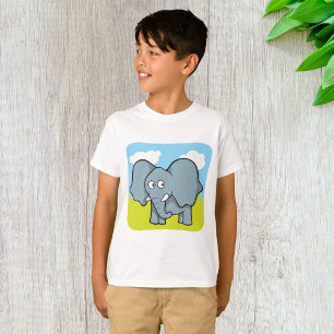 Camiseta Selva de Elefante de Cartoon Bonita
