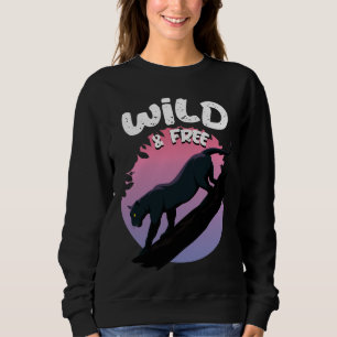 Camiseta Selva de Pantera Negra Selvagem e Livre