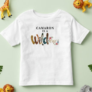 Camiseta Selva de um primeiro aniversario Cute Personalizad