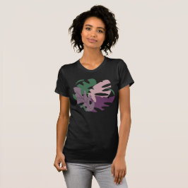 Camiseta Selva Tropical Moderna Folhas Coloridas Monstera