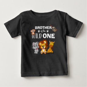 Camiseta Selva Um Irmão primeiro aniversario Safari