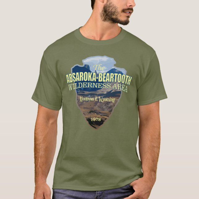 Camiseta Selvagem Absaroka-Beartooth (Ponta de Arco) (Frente)
