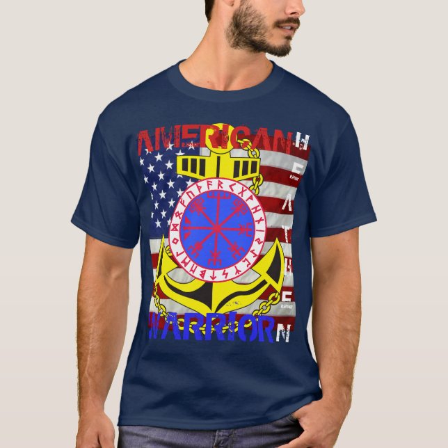 Camiseta Selvagem americano--Marinheiro (Frente)