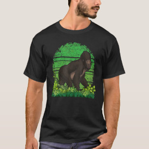 Camiseta Selvagem Animal Macaco Floresta Tropical Ape Retro