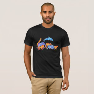 Camiseta Selvagem Animal Selvagem Colorida