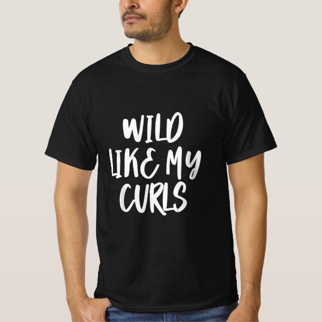 Camiseta Selvagem Como Meus Curls (Frente)