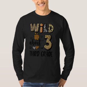 Camiseta Selvagem De 3º Ano De Volta Ao Estudante