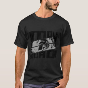 Camiseta Selvagem de Animais Roedores do Esquadrão Mole
