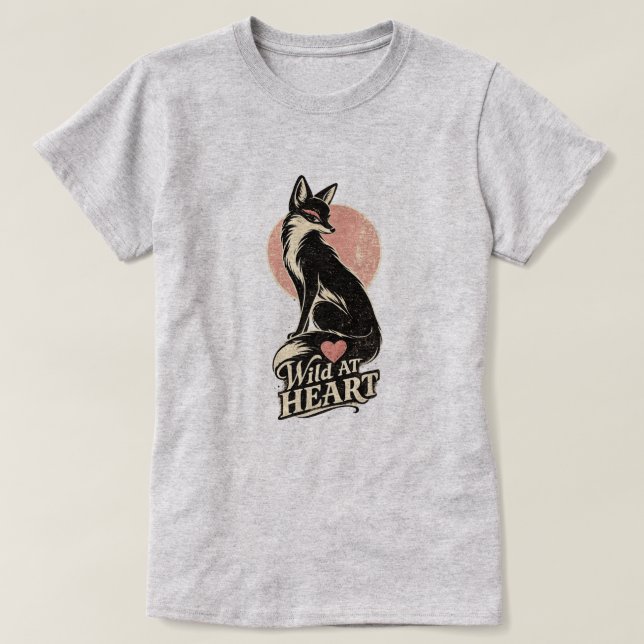 CAMISETA SELVAGEM DE CORAÇÃO (Frente do Design)