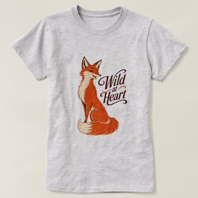 CAMISETA SELVAGEM DE CORAÇÃO (Frente do Design)