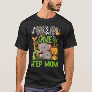 Camiseta Selvagem de Um Passo Mãe Zoo Birthday Safari Anima