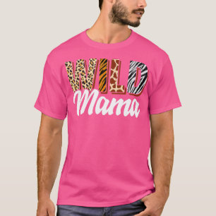 Camiseta Selvagem do Nascer Zoológico de Mama Selvagem Bday