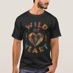 Camiseta Selvagem Em Formas E Cores Tribais Africanos Do Co