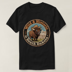Camiseta Selvagem & Histórico_ Oeste Retrô Dakota do Sul