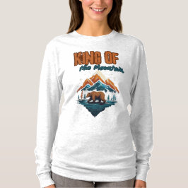 Camiseta Selvagem Indomada: Urso Marrom na Montanha