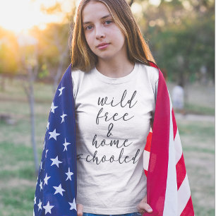 Camiseta Selvagem Livre e Escolhida em Casa