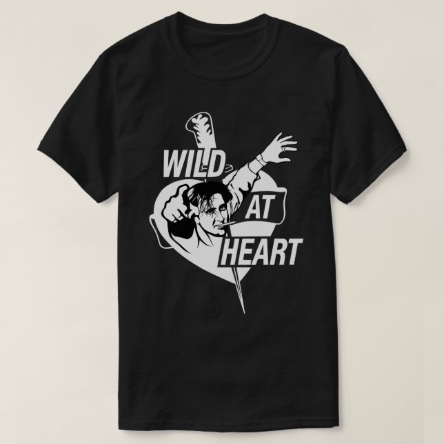 Camiseta Selvagem no coração branco (Frente do Design)