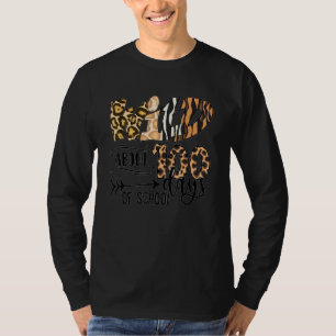 Camiseta Selvagem Sobre 100 Dias De Escola Leopardo De Volt