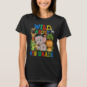 Camiseta Selvagem Sobre Animais Safari 6 Grau Selva De Volt
