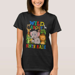 Camiseta Selvagem Sobre Animais Safari Do Nono Grau