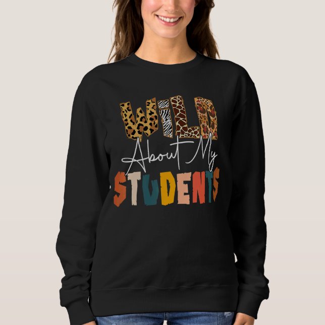 Camiseta Selvagem Sobre Aprender Professora De Volta Ao Ens (Frente)