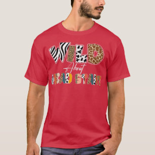 Camiseta Selvagem Sobre Cabeça Começar De Volta À Escola Le