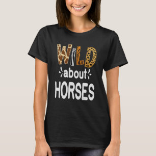Camiseta Selvagem sobre Cavalos Cavalos Andando e Cavalos