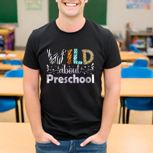 Camiseta Selvagem Sobre Estudantes De Pré-Escolas Engraçado