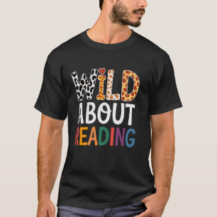 Camiseta Selvagem Sobre Leitura De Livros E Biblioteca De B