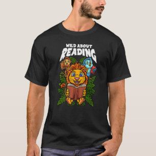 Camiseta Selvagem sobre ler livros Lendo é um ingresso para