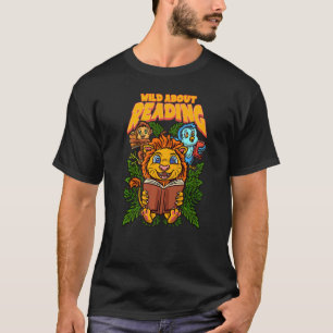 Camiseta Selvagem sobre ler livros Lendo é um ingresso para
