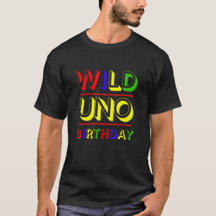Camiseta Selvagem Sobre primeiro aniversario Uno Virando Um