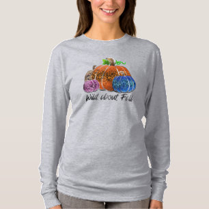 Camiseta Selvagem Sobre Pumpkins de Impressão Leopardo Que