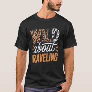 Camiseta Selvagem Sobre Viajar Arte De Aventura