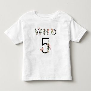 Camiseta Selvagens 5 5 de flores selvagens Aniversário