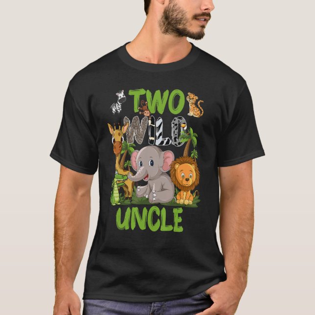 Camiseta Selvagens Dois Tio Zoo Aniversário Safari Selva An (Frente)