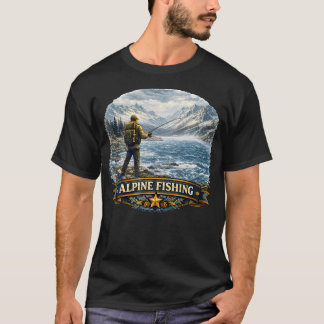 Camiseta Selvageria do Montanhista Pescador do Lago Alpino