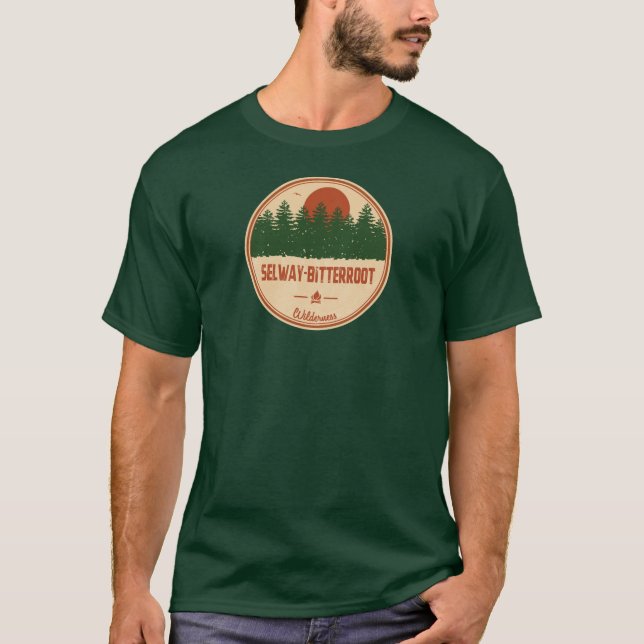 Camiseta Selway-Bitterroot Wilderness Montana Idaho (Frente)