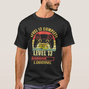 Camiseta Sem Acoplamento Para Ele, Nível 12, Anniver De Cas