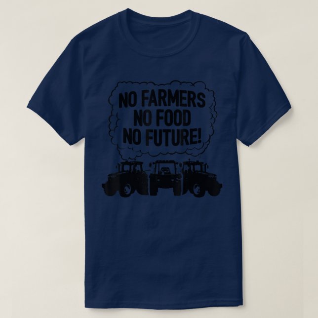 Camiseta Sem Agricultores Sem Comida Sem Futuro Trator Agri (Frente do Design)