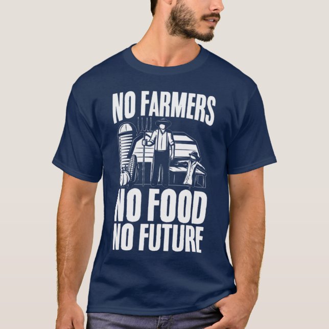 Camiseta Sem Agricultores Sem Comida Sem Futuro Trator Agrí (Frente)